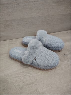 Koolaburra By Ugg Light Blue Fuzzy Peachee Slippers Size 10